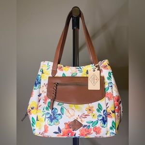 NWT ST JOHNS BAY floral Bag